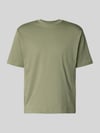 MCNEAL T-shirt o kroju regular fit z czystej bawełny Limonkowy