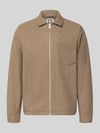 Casual Friday Jacke mit Brusttasche und Kentkragen Modell 'ROLFSTED' Beige
