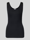 HANRO slim fit top met ronde hals Zwart