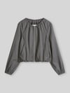 Marc O'Polo Loose Fit Jacke aus Lyocell-Leinen-Mix Dunkelgrau