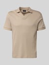 JOOP! COLLECTION regular fit poloshirt met V-hals model 'Rauljose' Beige