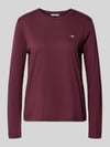 GANT Regular Fit Langarmshirt aus reiner Baumwolle Bordeaux