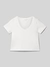 MANGO T-Shirt aus reiner Baumwolle Ecru