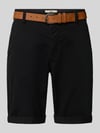 Redefined Rebel Shorts mit Gürtel Modell 'MIKE' Black
