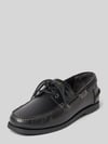 HUGO Loafer van echt leer model 'DARCY_BOAT_IT' Zwart
