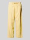 FREE/QUENT Wide Leg Pants mit elastischem Bund Modell 'Lava' GELB