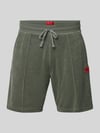 HUGO Regular Fit Sweatshorts aus Baumwoll-Mix Modell 'TERRANCE' Khaki