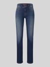 MAC Straight Fit Jeans aus Baumwoll-Mix Modell 'Carrie' Blau