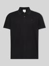 CK Calvin Klein Poloshirt mit Logo Stitching aus reiner Baumwolle Black