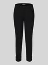 CAMBIO Regular fit smalle broek met viscose-katoen-aandeel model 'KRYSTAL' Zwart