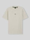 BOSS Green T-shirt o kroju regular fit z czystej bawełny model 'TS_NETWORK JQ' Piaskowy