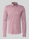 BOSS Orange Slim Fit Freizeithemd aus reiner Baumwolle Modell 'Mysoft_2' Bordeaux