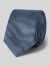 CINQUE Seidenkrawatte im Allover-Look Modell 'Salvo' (6 cm) Dunkelblau