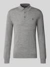 Polo Ralph Lauren Regular fit pullover van pure wol Middengrijs gemêleerd
