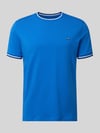 Christian Berg Men T-Shirt mit Kontraststreifen und Rundhalsausschnitt Royal