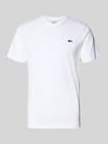 Lacoste Regular Fit T-Shirt aus reiner Baumwolle Weiss