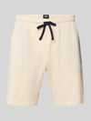 BOSS Regular Fit Sweatshorts aus Baumwoll-Mix Modell 'MIX&MATCH' Offwhite
