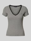 Tommy Jeans T-shirt o kroju slim fit z mieszanki bawełny Czarny