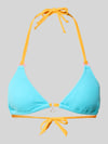 Banana Moon Bikini-Oberteil mit Label-Detail Modell 'BRARO' Helltuerkis