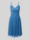 TROYDEN COLLECTION Cocktailkleid mit Taillenband Bleu