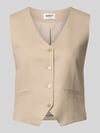 ONLY regular fit linnen gilet met bindceintuur model 'GOA' Zand
