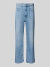 REVIEW Baggy Jeans in heller Waschung und klassischem Five-Pocket-Design Hellblau