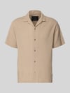 JACK & JONES Premium Regular Fit Freizeithemd mit Reverskragen Beige