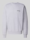 PEGADOR Relaxed Fit Sweatshirt aus Baumwoll-Mix Hellgrau Melange