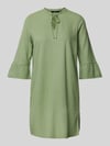 VERO MODA Tunikakleid aus Viskose-Leinen-Mix Modell 'MYMILO' Oliv