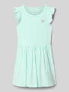 Blue Seven Jurk met ruches en print Lichtturquoise