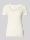 Christian Berg Woman Pyjama-Oberteil mit Spitzenbesatz Offwhite