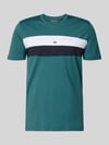 Christian Berg Men T-shirt o kroju regular fit z okrągłym dekoltem Metaliczny zielony