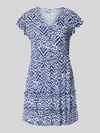 ONLY Tailliertes Freizeitkleid aus reiner Viskose Modell 'CLAUDETTE' Jeansblau