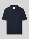 CK Calvin Klein Poloshirt mit Logo Stitching aus reiner Baumwolle Marine