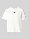 VERO MODA Regular Fit T-Shirt aus reiner Baumwolle Modell 'SARA' Offwhite