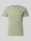 Superdry Regular Fit T-Shirt mit Logo-Stitching Hellgruen