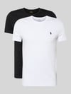 Polo Ralph Lauren T-shirt met labelstitching Zwart