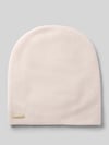 Seeberger Doppelt gestrickte Beanie aus reinem Kaschmir Stein
