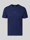 GAP T-Shirt mit Rundhalsausschnitt und Label-Stitching Marine