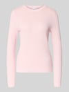 VILA Strickpullover mit gerippten Abschlüssen Modell 'dalo' Hellrosa