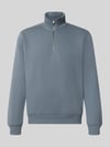 JACK & JONES Regular fit sweatshirt met wol model 'Bradley' Blauw