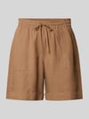 OPUS PANTS Regular Fit Shorts aus Viskose-Mix Modell 'Malotta' Camel