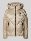 Blauer USA Daunenjacke mit Kapuze Modell 'LAMARTINE' Beige