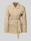 Tommy Hilfiger Regular Fit Hemdjacke mit goldfarbenen Knöpfen Sand