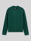 Tommy Jeans Regular fit pullover van puur katoen met gestikt logo Donkergroen