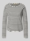 Smith and Soul Longsleeve met ronde hals en gerolde zoom Zwart