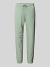 Sergio Tacchini Straight Fit Stoffhose mit Logo-Stitching Modell 'Nayla' Mint