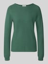 Christian Berg Woman Pullover aus reiner Baumwolle in Strick-Optik Bottle