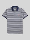 Polo Ralph Lauren Slim Fit Poloshirt aus reiner Baumwolle Modell 'YD MESH STRIPE POLO' Marine