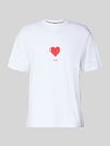 HUGO Regular Fit T-Shirt aus reiner Baumwolle Modell 'DALENTIN' Weiss
